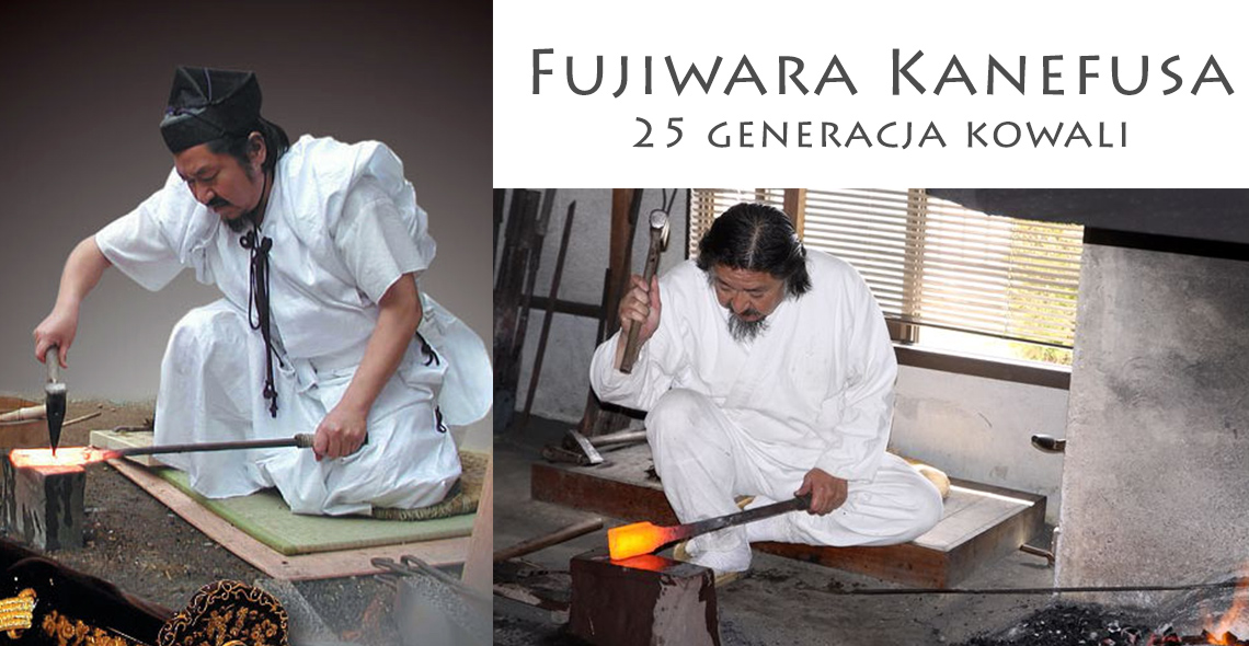 Fujiwara Kanefusa należy do 25 generacji mistrzów kowalstwa 